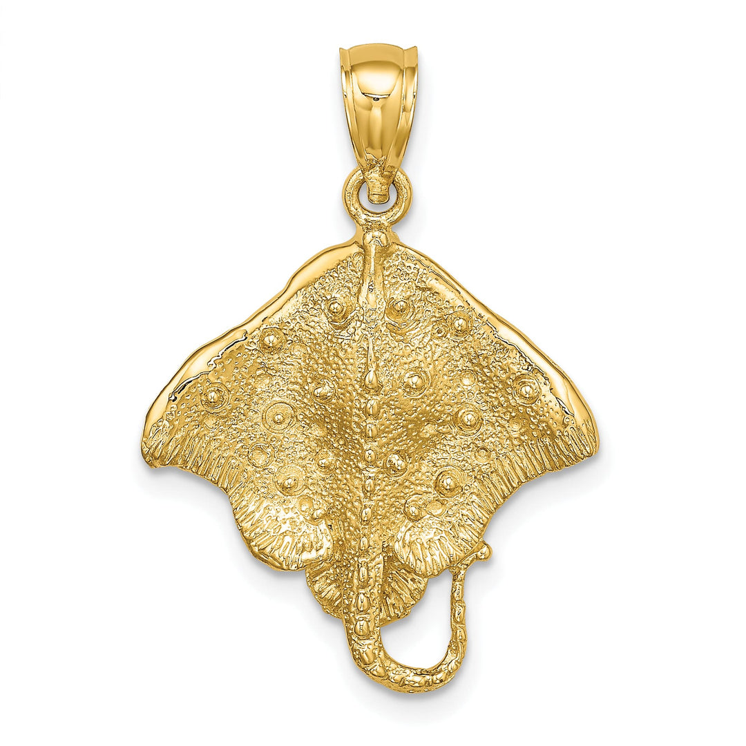 10K Yellow Gold Stingray Charm, Large