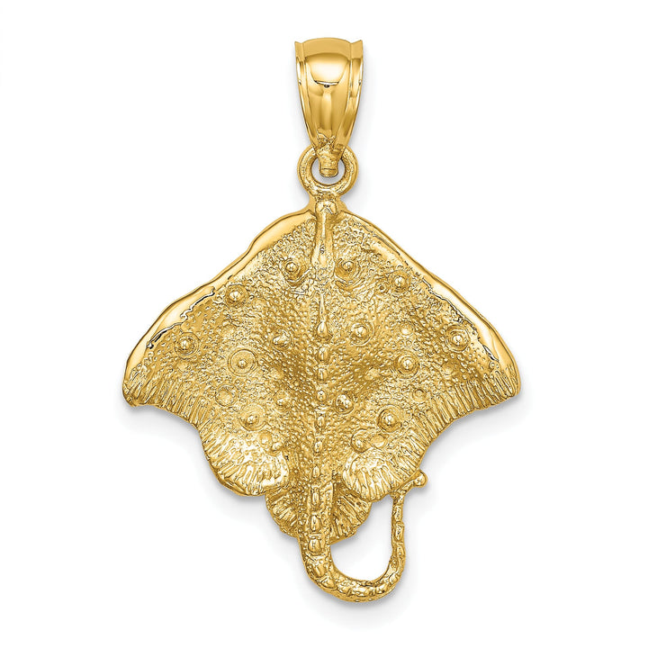 10K Yellow Gold Stingray Charm, Large