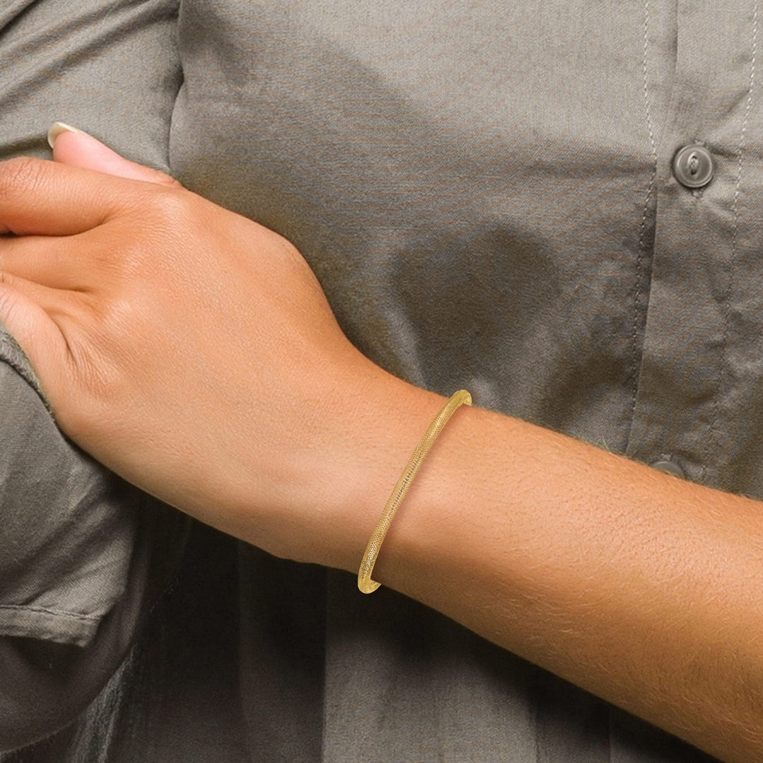10K Yellow Gold Stretch Mesh Bracelet One Size