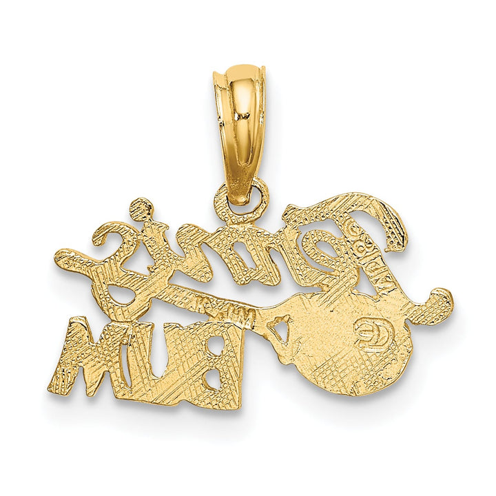 10K Yellow Gold Tennis Bum with Racquet Charm