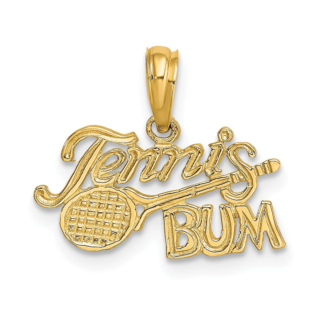 10K Yellow Gold Tennis Bum with Racquet Charm