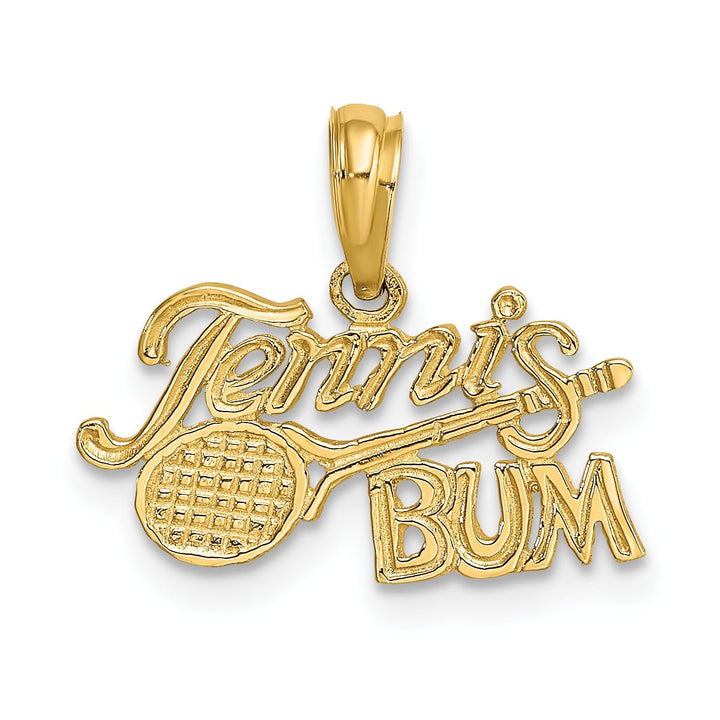 10K Yellow Gold Tennis Bum with Racquet Charm