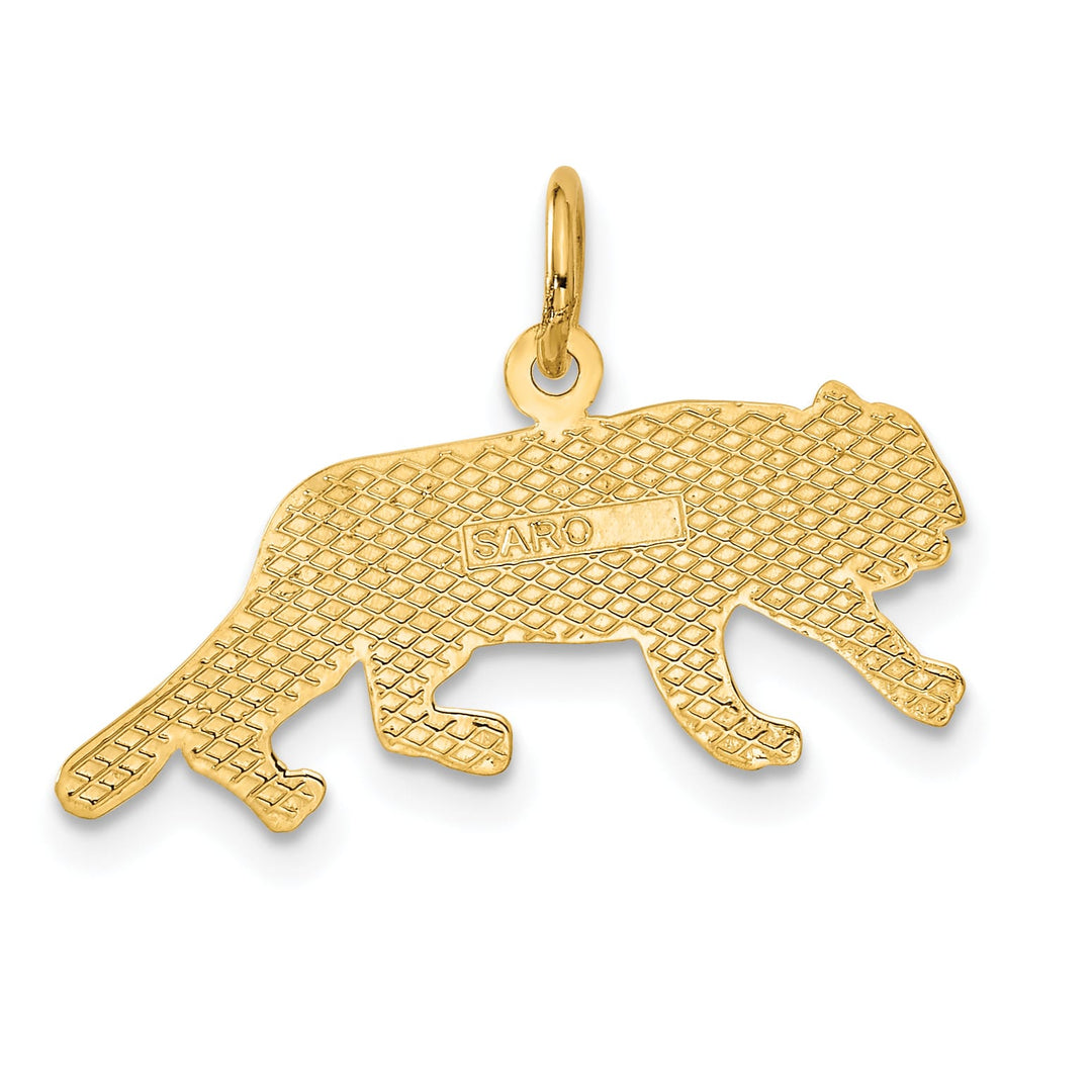 10K Yellow Gold Tiger Charm, Small