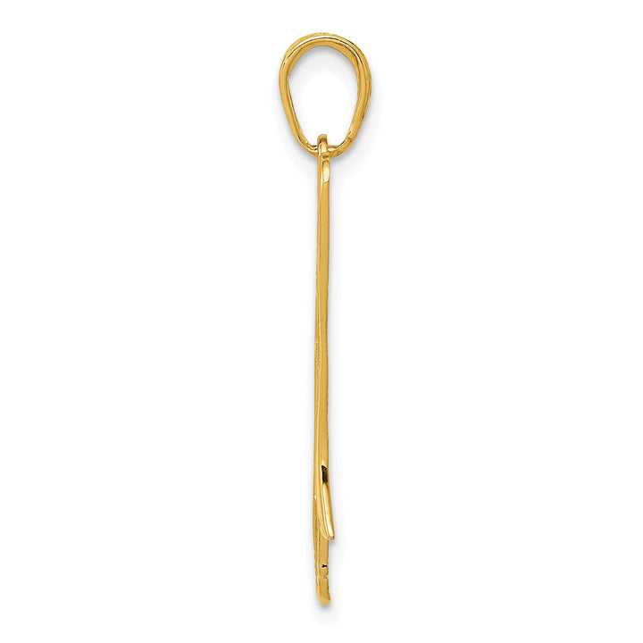 10K Yellow Gold Trombone Pendant