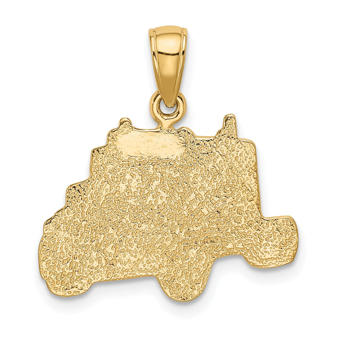 10K Yellow Gold Truck Cab Pendant
