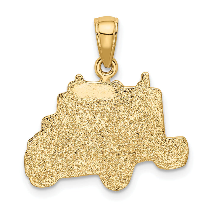 10K Yellow Gold Truck Cab Pendant