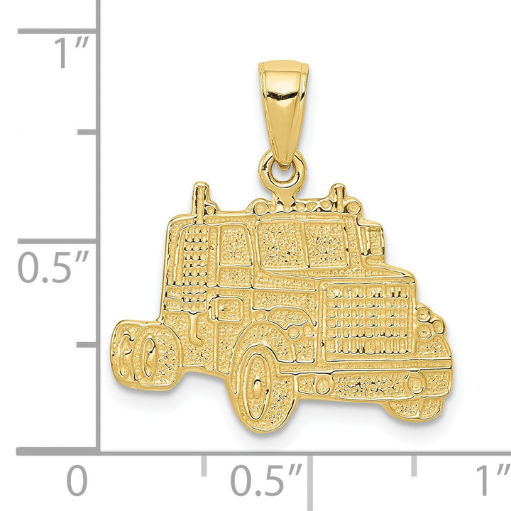 10K Yellow Gold Truck Cab Pendant