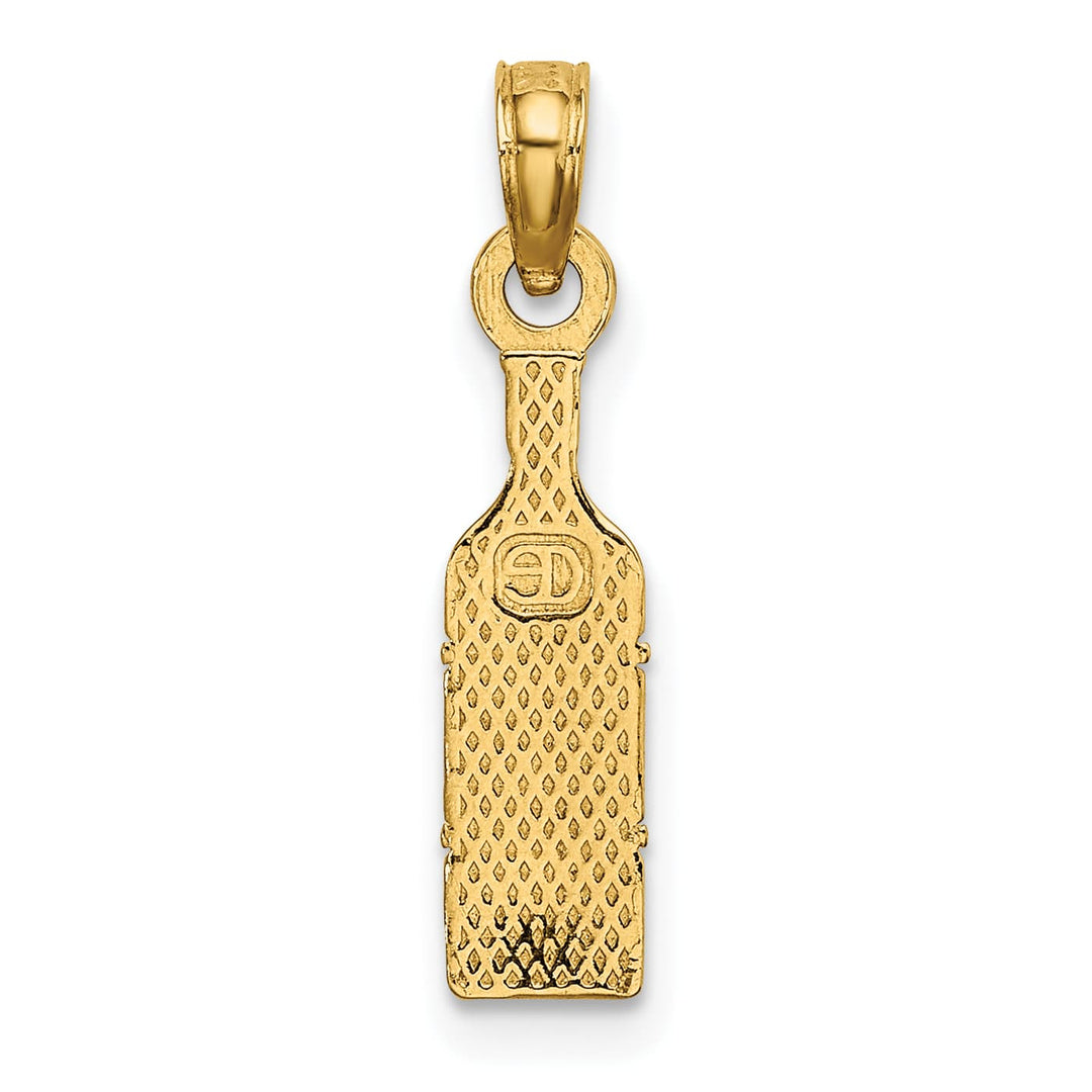 10K Yellow Gold Vino Wine Bottle Charm