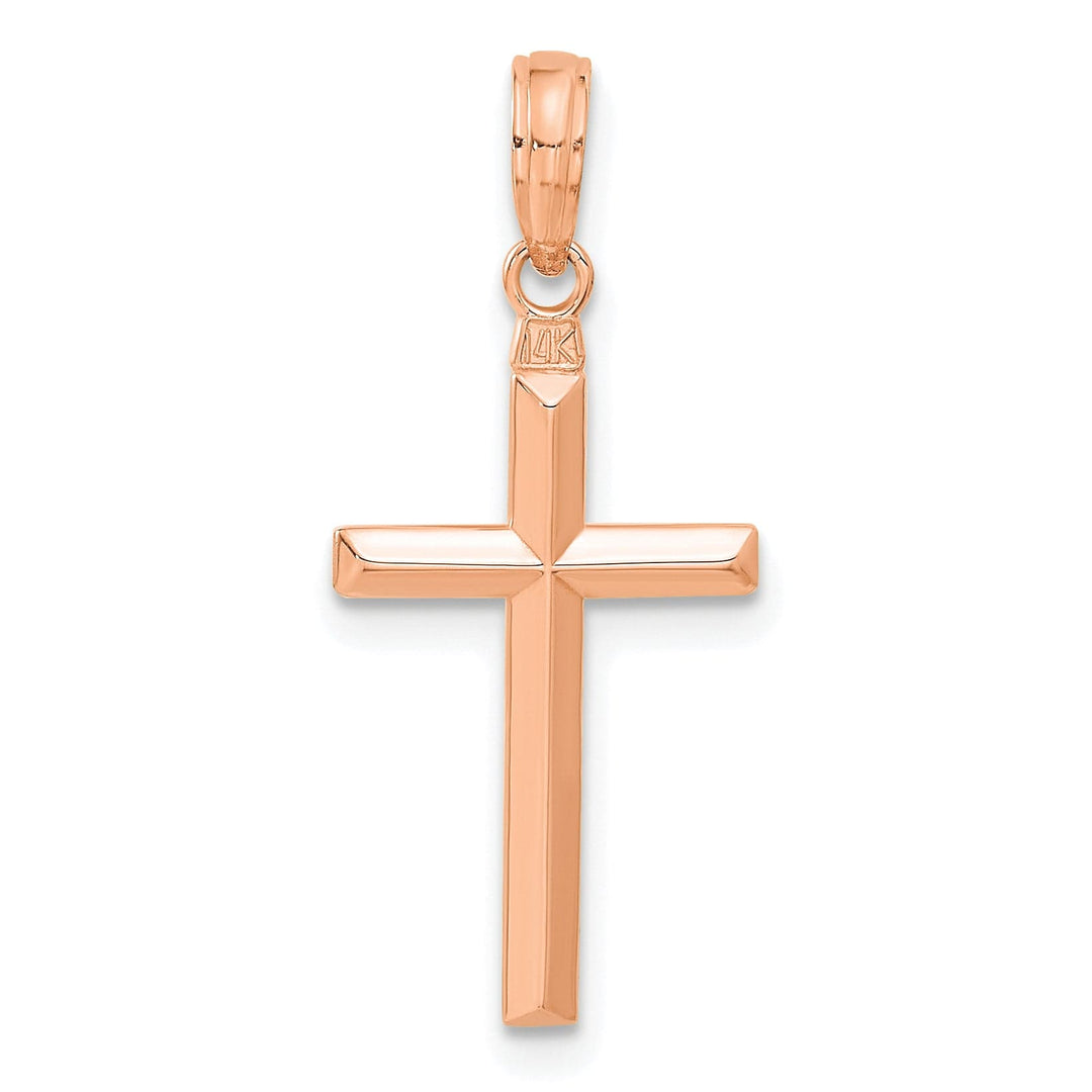 Lovely Rita's 14K Rose Gold Classic Reversible Latin Cross Pendant