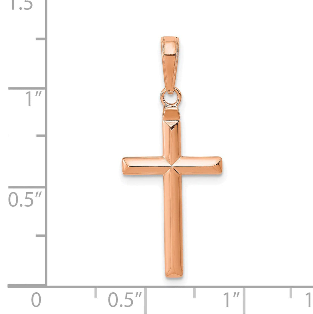 Lovely Rita's 14K Rose Gold Classic Reversible Latin Cross Pendant
