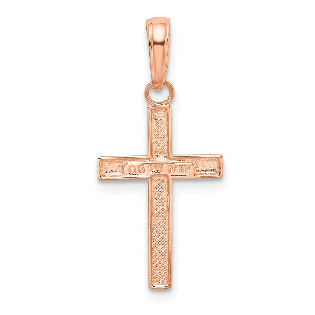 Lovely Rita's 14K Rose Gold Classic Small Latin Cross Pendant