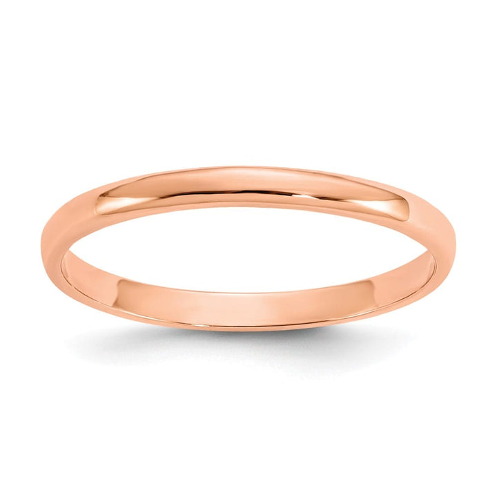 14k Rose Gold Madi K Polished 1mm Half Round Band Ring Refundable Stock Size 3 Only