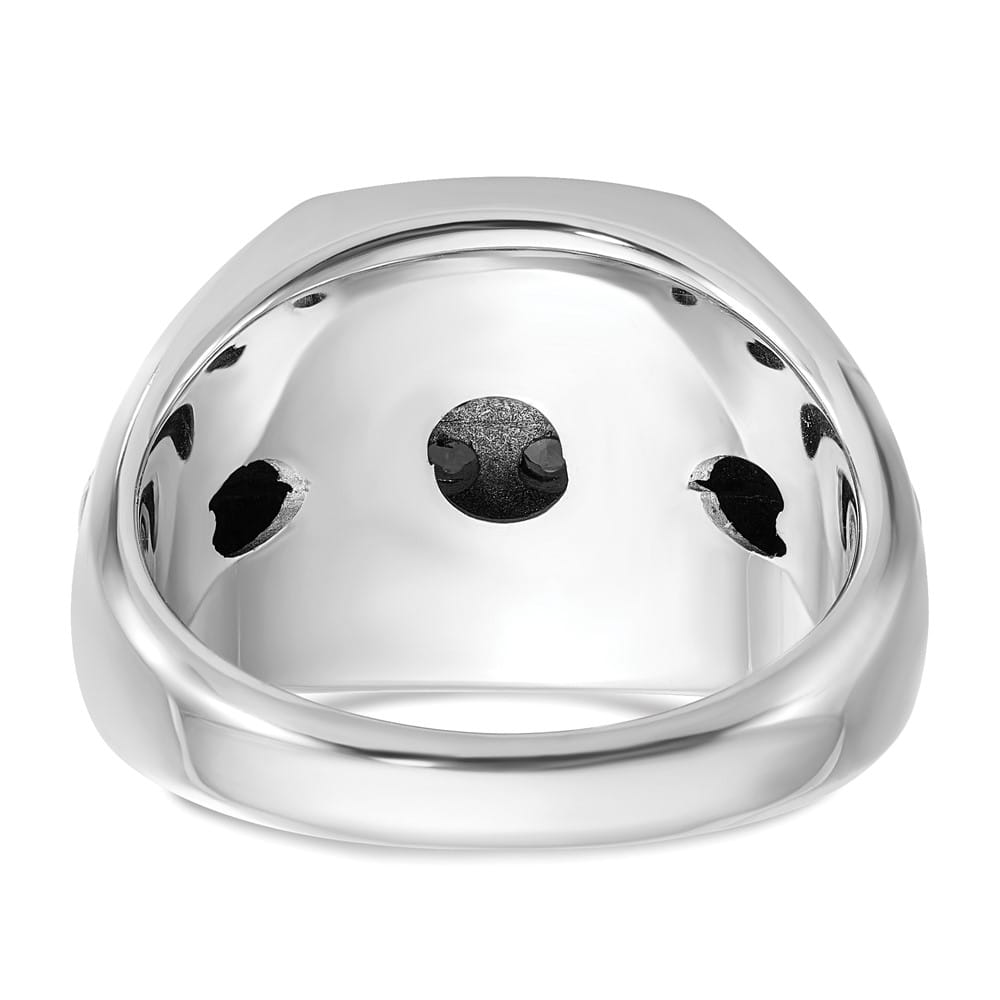 14k Two-Tone Gold 14.44 g I1 Quality Diamond Cluster Men's Ring