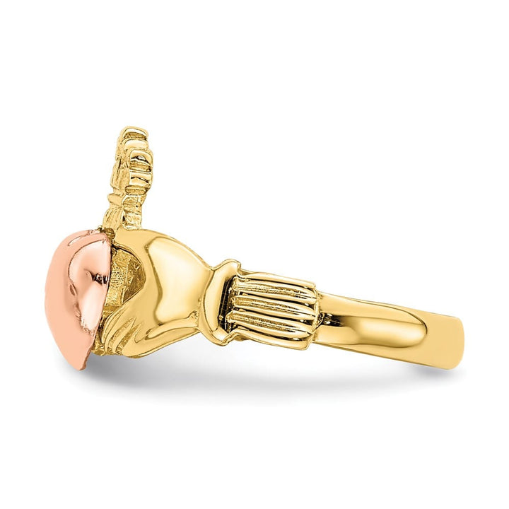 14k Two-Tone Gold Claddagh Ring