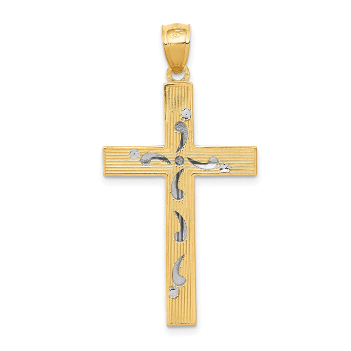 Lovely Rita's 14K Two-Tone Gold Classic D.C Latin Cross Pendant