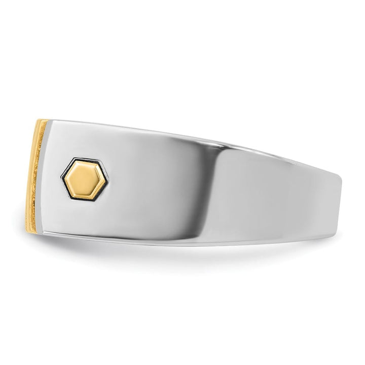 14k Two-Tone Gold IB Goodman 1/3 Carat Diamond Men's Ring
