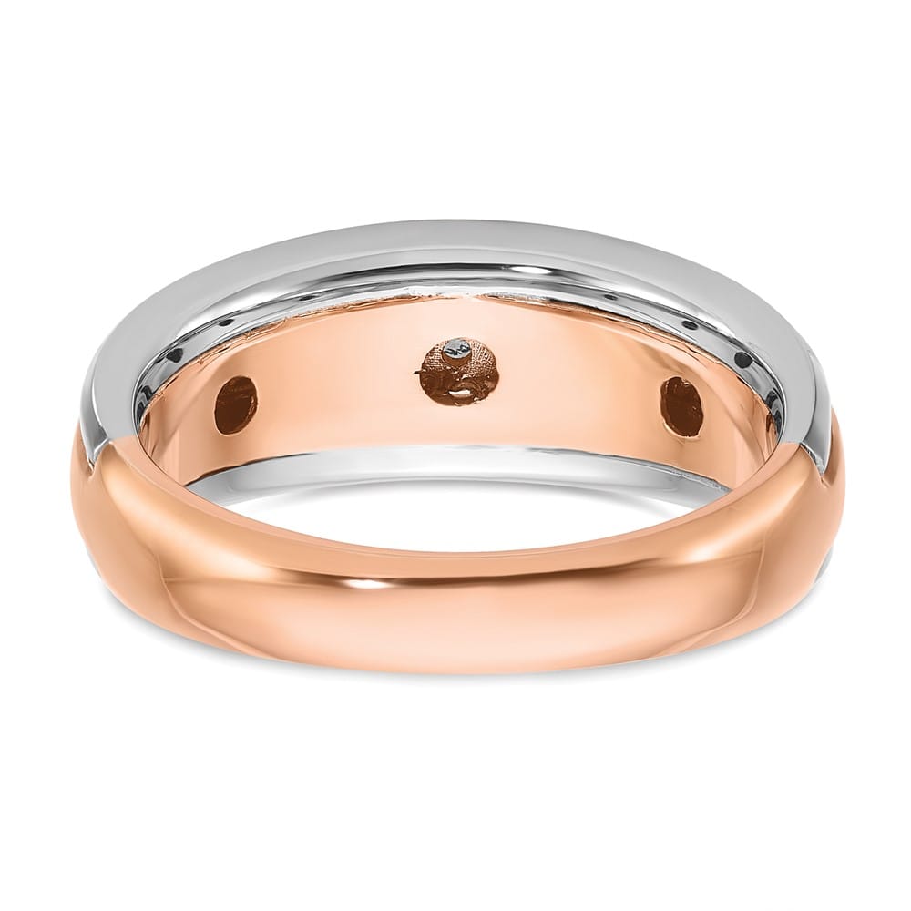 14k Two-Tone Gold IB Goodman 1/5 Carat Diamond Men's Ring