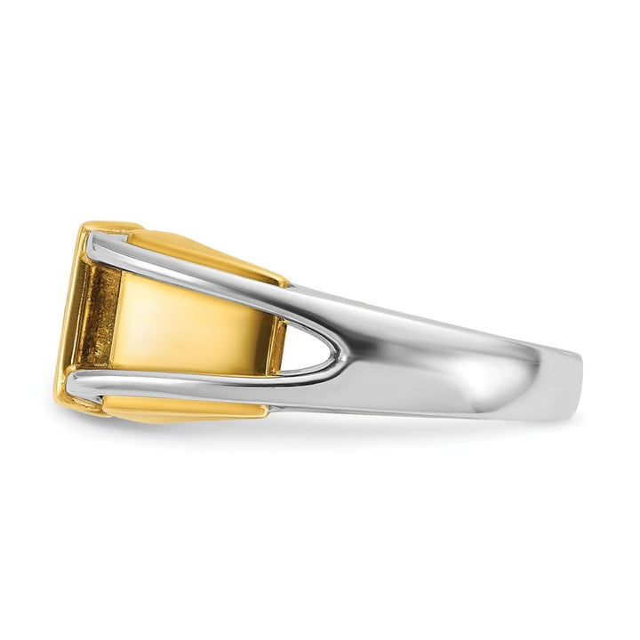 14k Two-Tone Gold IB Goodman 3/4 Carat Diamond Men's Ring