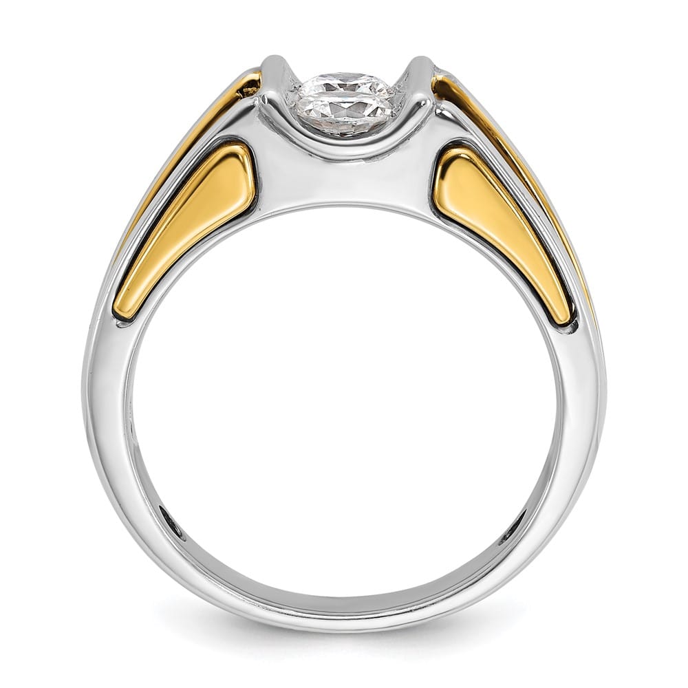 14k Two-Tone Gold IB Goodman 3/4 Carat Diamond Men's Ring