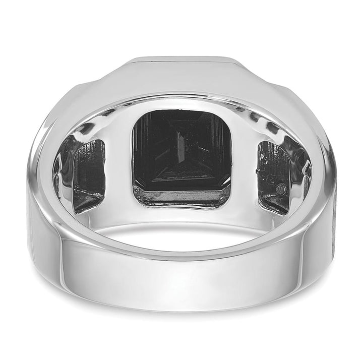 14k Two-Tone Gold IB Goodman Octagon Onyx Diamond Men's Ring