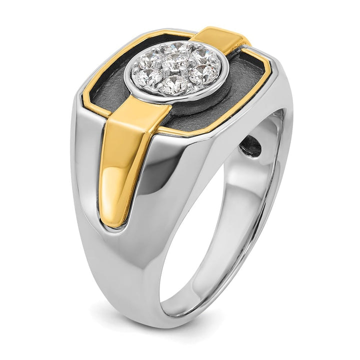 14k Two-Tone Gold IB Goodman with I1 Quality Diamond Men's Ring
