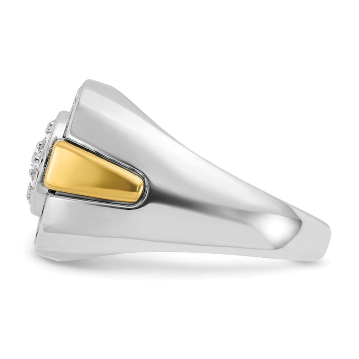 14k Two-Tone Gold IB Goodman with I1 Quality Diamond Men's Ring
