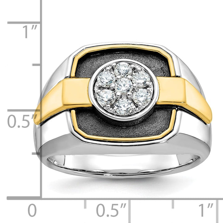 14k Two-Tone Gold IB Goodman with I1 Quality Diamond Men's Ring