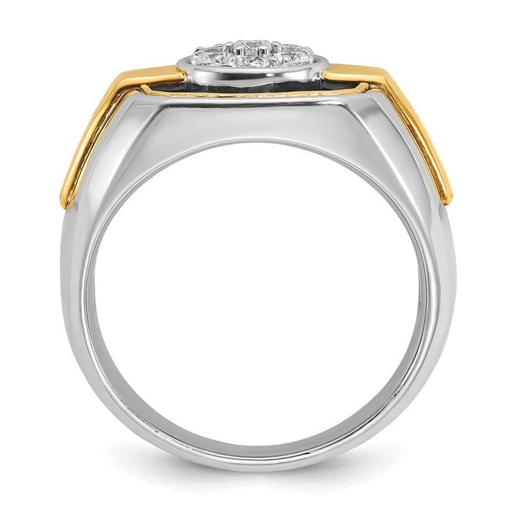 14k Two-Tone Gold IB Goodman with I1 Quality Diamond Men's Ring