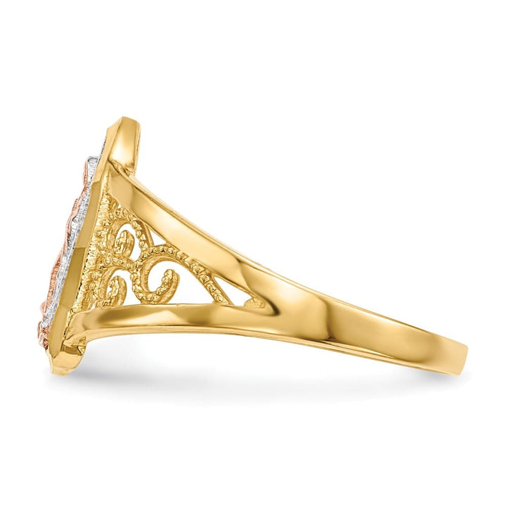 14k Two-Tone Gold Our Lady of Guadalupe Ring