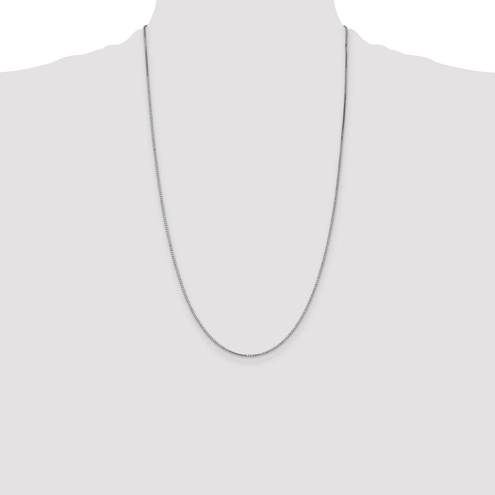 14K White Gold 1.1mm Box Chain