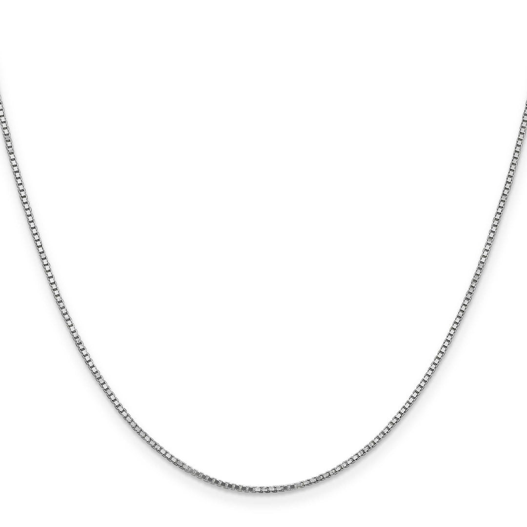 14K White Gold 1.1mm Box Chain