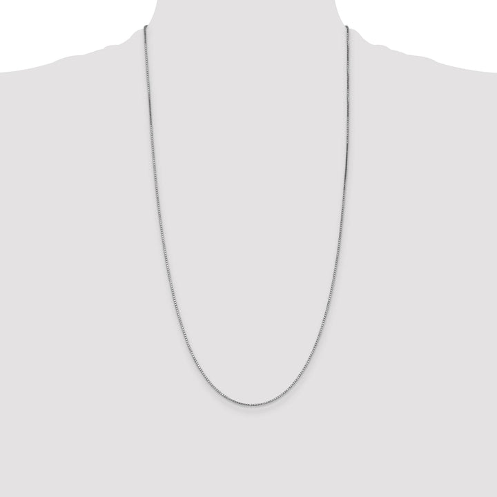 14K White Gold 1.1mm Box Chain