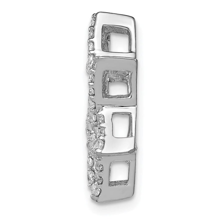 14K White Gold 1/2 Carat Lab Grown Diamond Star of David Pendant
