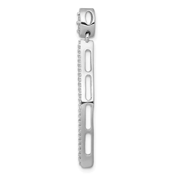 14K White Gold 1/2 ct Diamond Pendant