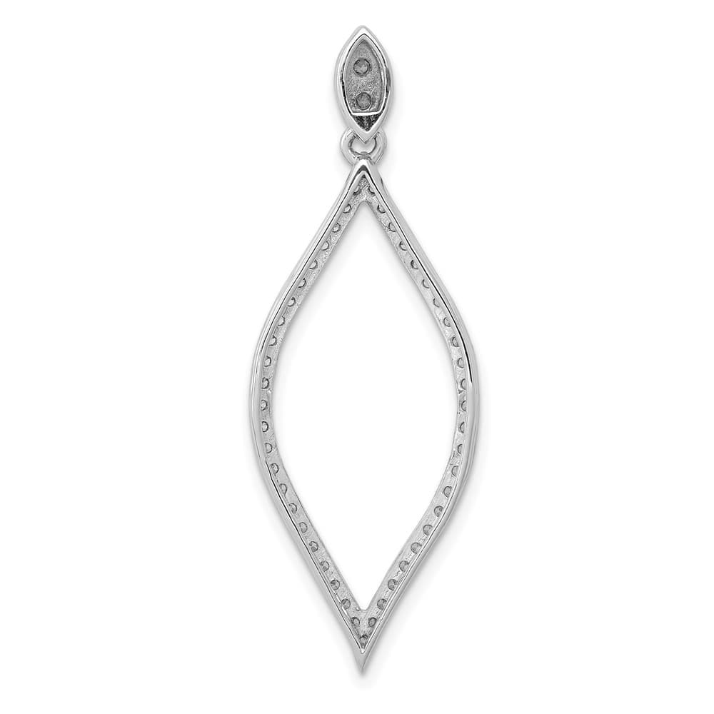 14K White Gold 1/2 ct Diamond Pendant