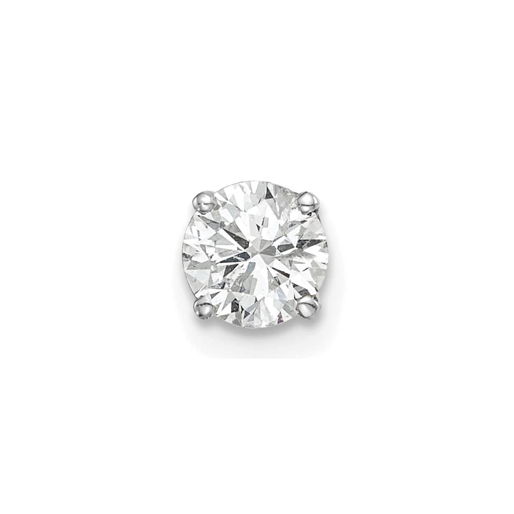 14K White Gold 1/2 ct Single Diamond Stud Earring
