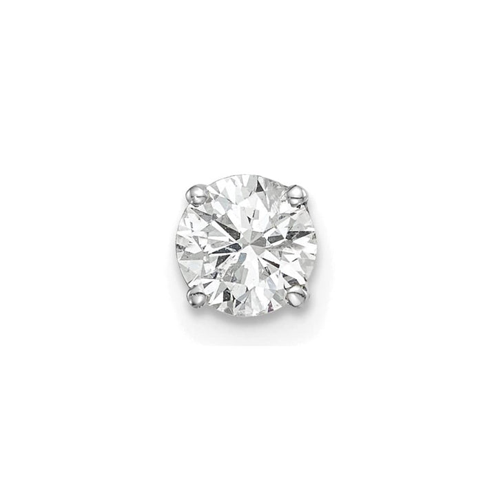 14K White Gold 1/2 ct Single Diamond Stud Earring
