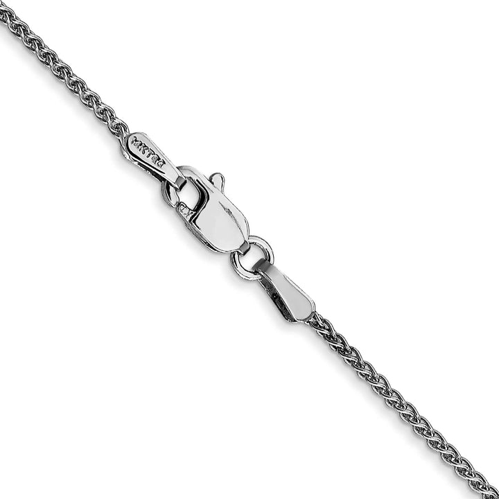 14K White Gold 1.25mm Spiga Chain 14 Inch