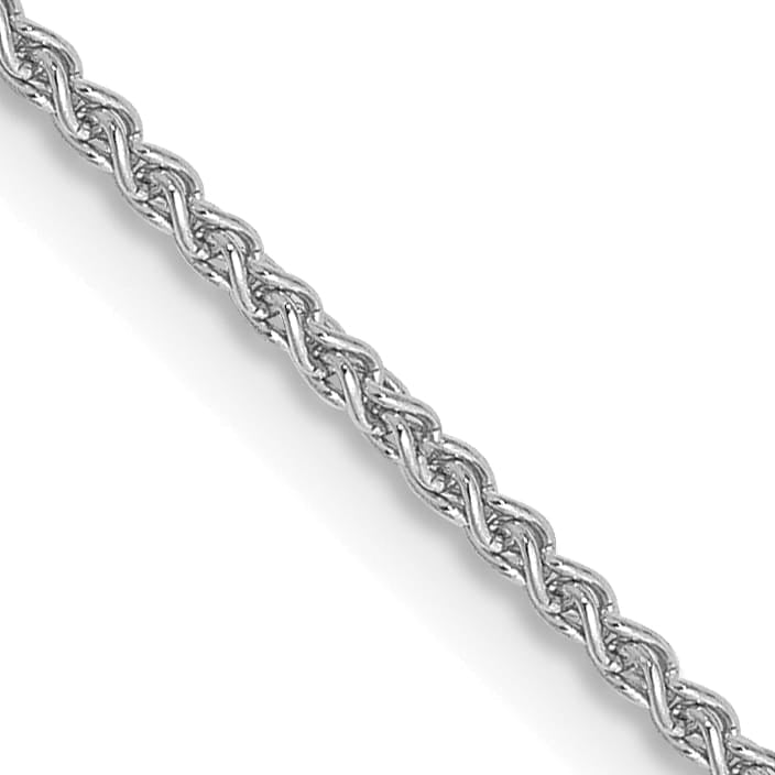 14K White Gold 1.25mm Spiga Chain 14 Inch
