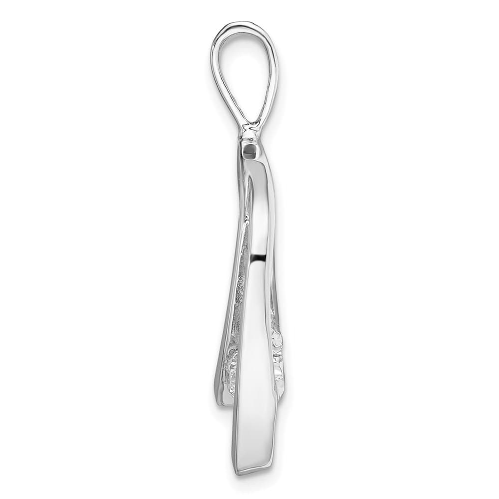 14K White Gold 1/4 Carat I1 Diamond Slide