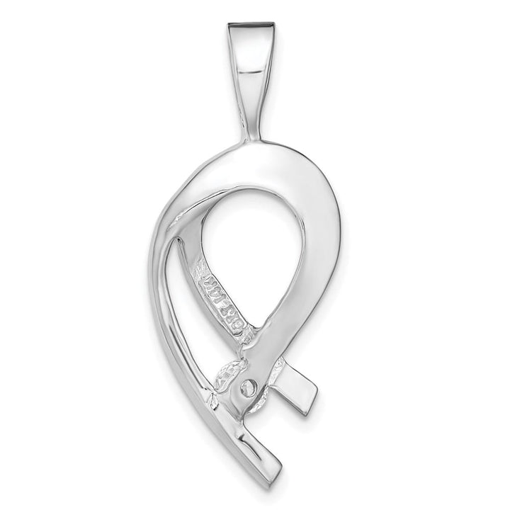 14K White Gold 1/4 Carat I1 Diamond Slide
