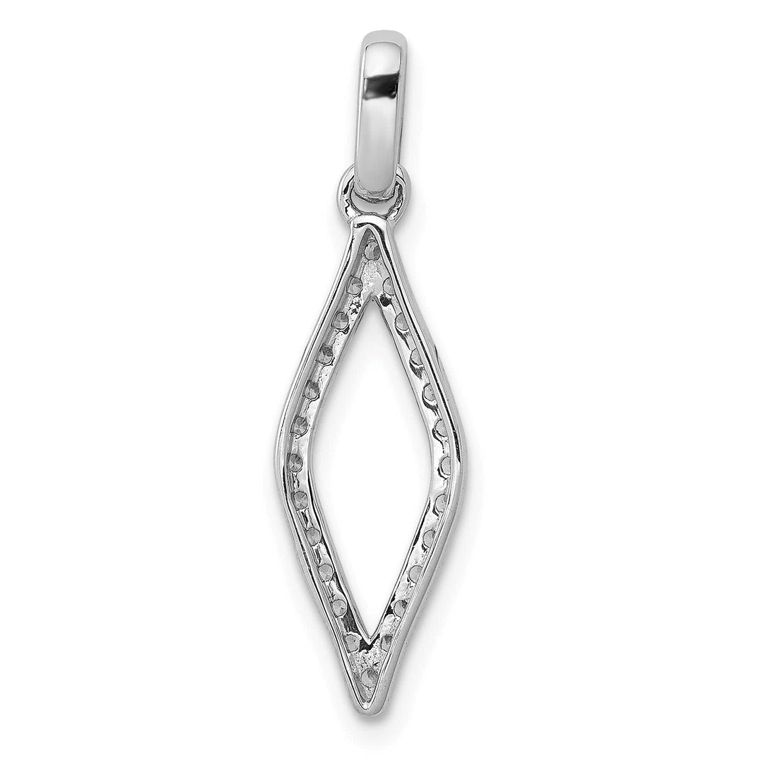 14K White Gold 1/4 ct Lab Grown Diamond Fashion Geometric Pendant
