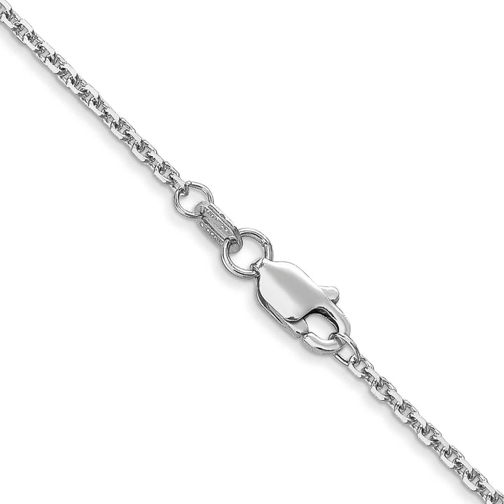 14K White Gold 1.45mm D.C. Cable Chain 26 Inch