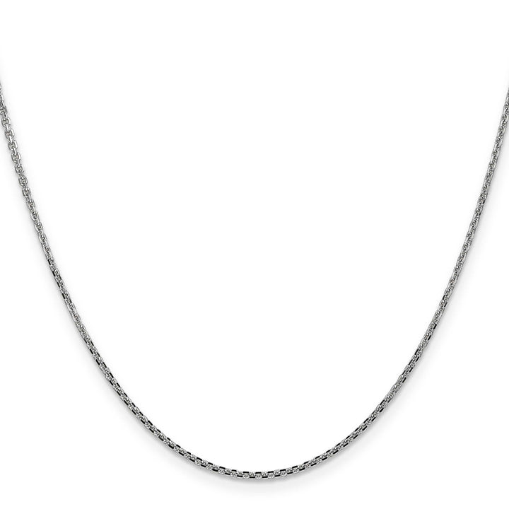 14K White Gold 1.45mm D.C. Cable Chain 26 Inch