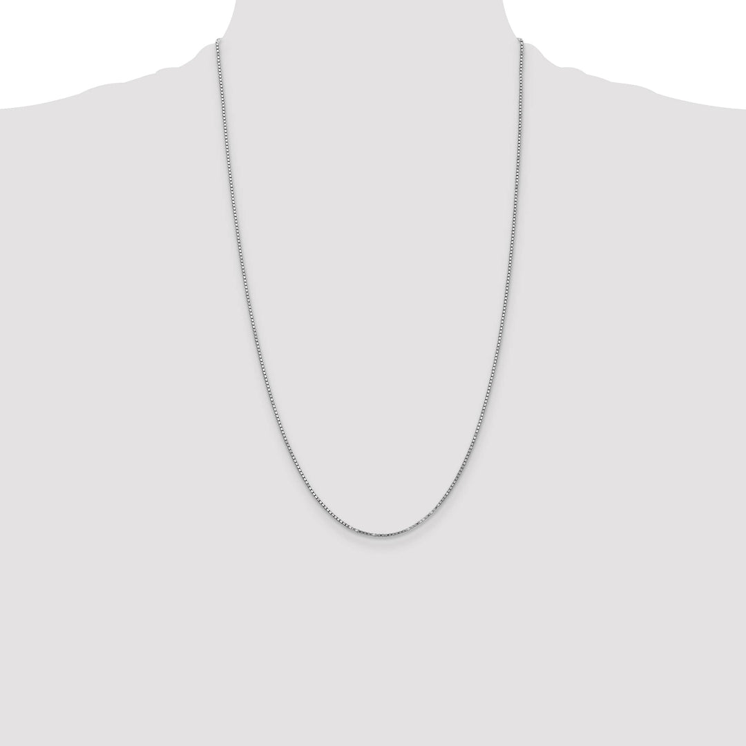 14K White Gold 1.4mm Box Chain
