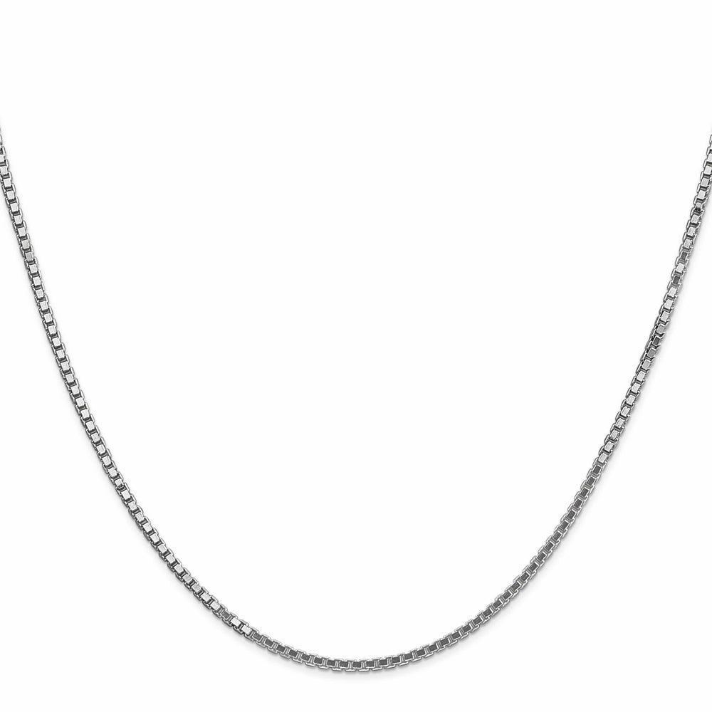 14K White Gold 1.5mm Box Chain