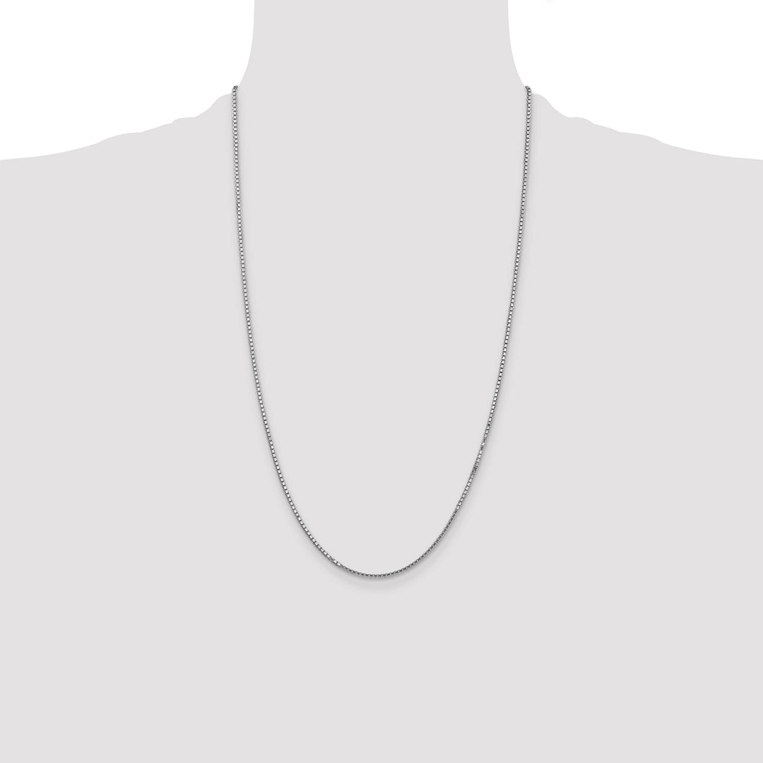 14K White Gold 1.5mm Box Chain
