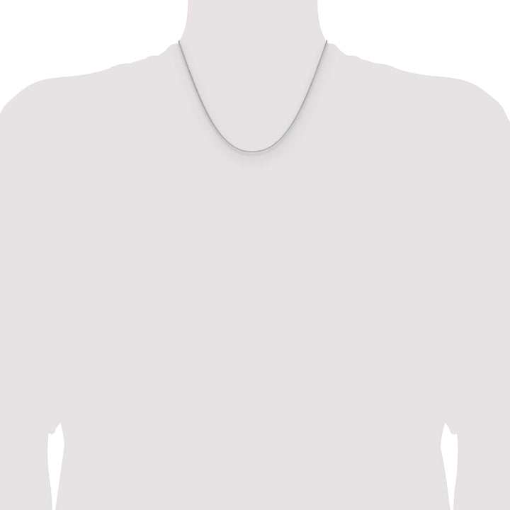 14K White Gold 1.5mm Cable Chain