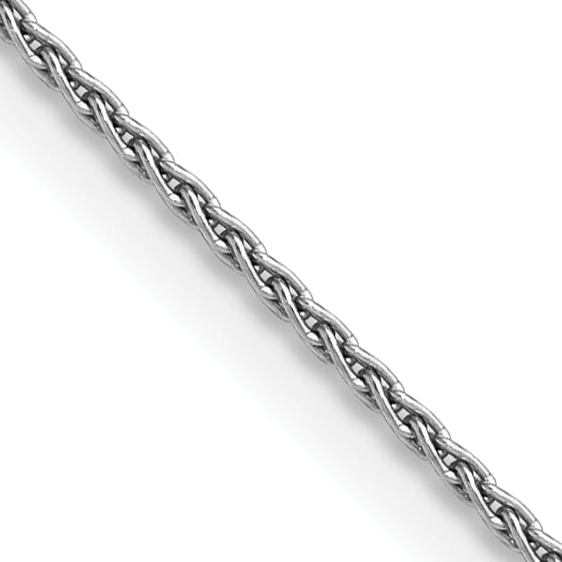 14K White Gold 1.5mm Parisian Wheat Chain 14 Inch
