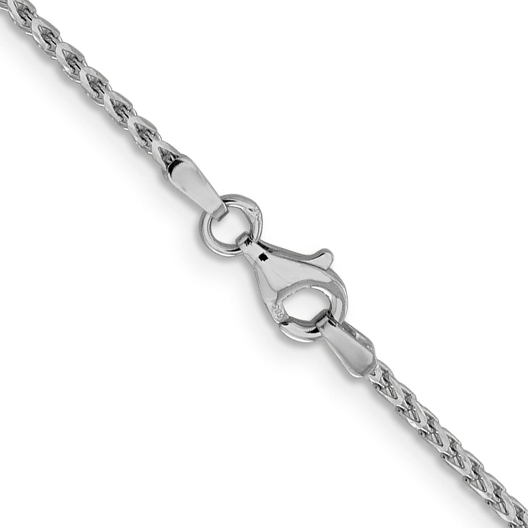 14K White Gold 1.6mm D.C. Open Franco Chain 16 Inch